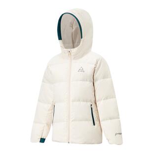 Lining/李宁正品冬季儿童休闲运动个性简约保暖连帽羽绒服YYMT076