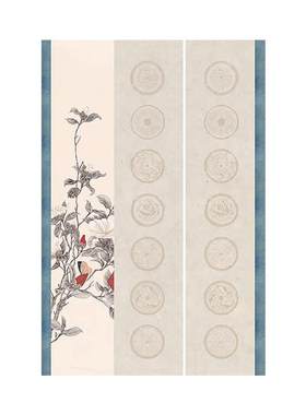 华夏国宣瓦当对联专用宣纸买2送1