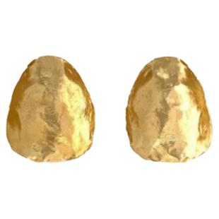 秋冬新款ABOAB耳钉耳饰小众圆片抽象极简手工肌理感气质百搭耳环