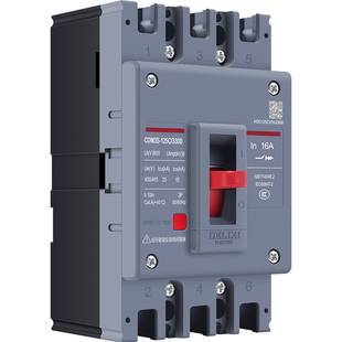 德力西CDM3s塑壳断路器大电流空开3P4P总开32A100A200A630A热磁式
