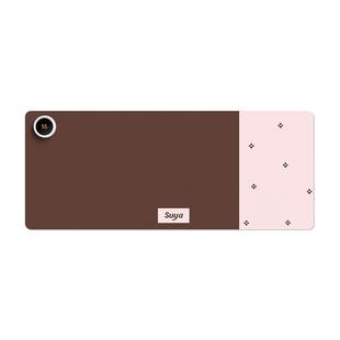 苏雅拼接简约加热鼠标垫超大发热暖桌垫冬天女生高颜值办公室桌面加热垫保暖防水电脑键盘垫子智能恒温电热板