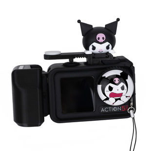 适用大疆DJI action4/5/5pro相机原厂兔笼手柄快门按键库洛米配件