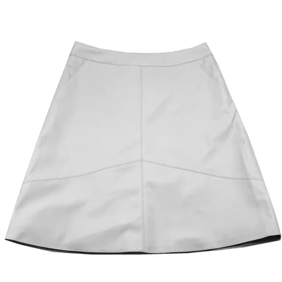 2025春秋新款绵羊皮真皮皮裙半身裙女a字裙高腰短裙包臀裙中长裙