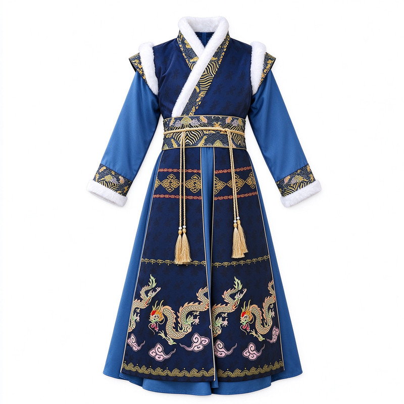 儿童古装男童唐装汉服新款国学中国风明制武侠风公子帅气演出服装