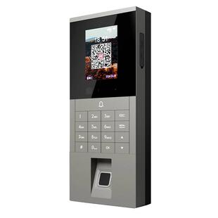 得力人脸指纹考勤门禁一体机企业微信双平台考勤门禁机刷卡密码开门办公开门打卡机门禁系统一体式安装打卡器