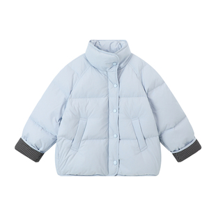 布丁哈鲁童装冬装女童韩系上衣2025秋冬新款儿童洋气羽绒服外套