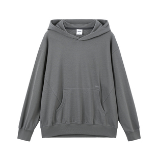 BENPANDA 纯色拼接连帽卫衣男款宽松日常通勤套头上衣2026春季