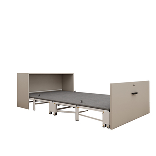 隐形折叠床家用入柜内抽拉式四折床不占空间的可收缩移动五金床架