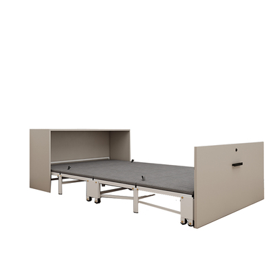 隐形折叠床家用入柜内抽拉式四折床不占空间的可收缩移动五金床架