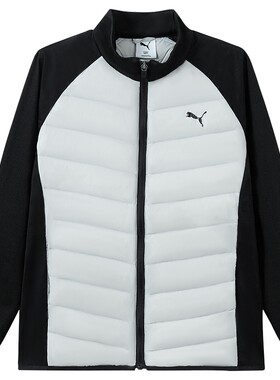 【渠道】PUMA彪马童装2026新款儿童羽绒服轻薄保暖拼接时尚