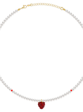 VIGG红莓项链女轻奢高级感贝珠