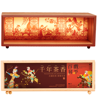 岁月长 |  传统皮影戏夜灯创意礼盒 x 严选非遗大师茶