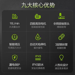 绿田W29勇士220V2500W绿霸商用清洗机大功率工业洗车机高压清洗机