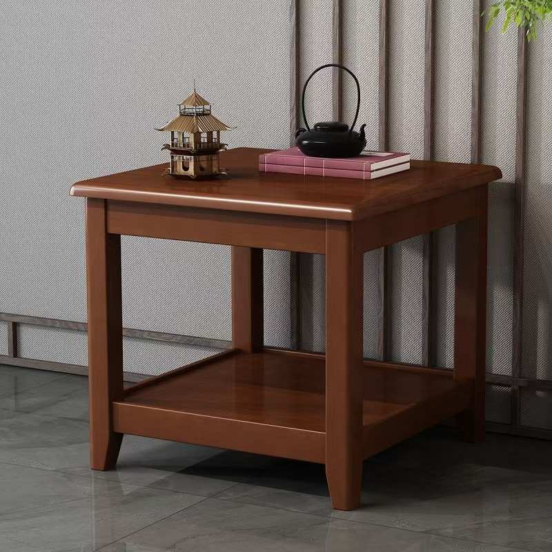 边几家用客厅茶几小桌子四方小方桌沙发角几纯实木阳台正方形茶桌