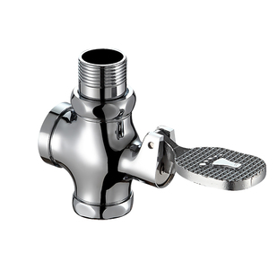 全铜蹲便器冲水阀脚踏式阀门厕所开关卫生间蹲坑延时阀大便冲洗阀