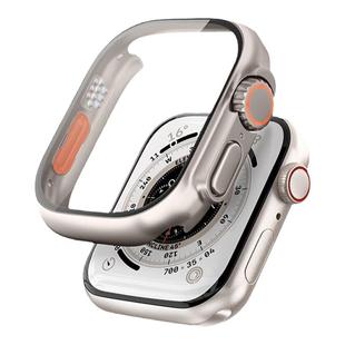 2023新款iwatch8表壳苹果s9手表apple watch9表带s8壳膜一体ultra超薄保护s7钛合金s6防水s5高端小众se钢化壳