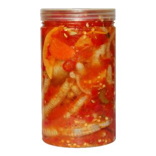 云南普洱柠檬牛皮酸辣傣味牛皮佤味酸辣柠檬鸡爪杂烩爽口开胃菜