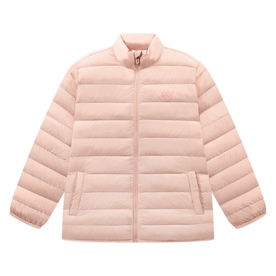 【商场同款】特步童装女大童冬季立领保暖羽绒服儿童纯色跑步外套