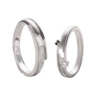 花芽原创不期而遇s925纯银戒指女生闺蜜七夕情人节礼物男女对戒