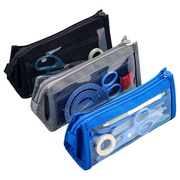 晨光大容量透明笔袋学生文具盒