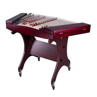 乐海 色木402扬琴酒红色素面典雅便携式扬琴乐器 601