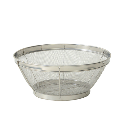 加厚细网不锈钢漏盆淘米圆形
