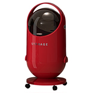 轻奢垃圾桶家用免弯腰大号大容量客厅卧室高档高颜值带轮翻盖纸篓