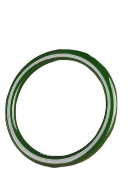 和田玉碧玉圆条手镯细条玉镯子