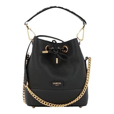 Lancel小号单肩斜挎手提水桶包