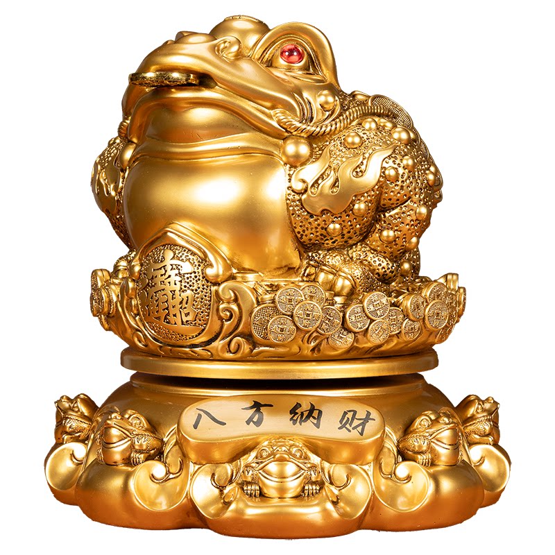 金蟾招财摆件镇宅金蝉蟾蜍高档收银前台店铺开业大吉生意兴隆礼物
