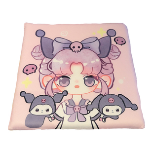 少女心可爱小恶魔记忆棉坐垫椅垫学生办公室久坐屁垫教室座椅垫子