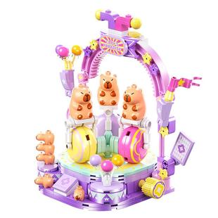 佳乐专卡皮巴拉奇幻乐园积木高儿童益智拼装模型玩具女孩生日礼物