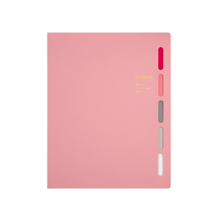 日本Maruman满乐文新版CLARTE烫金活页本大容量彩色镂空索引A5/B5