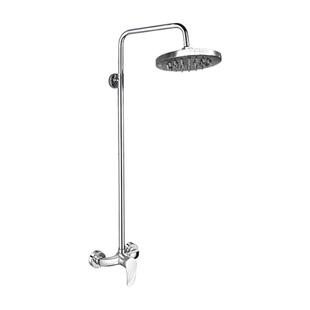 公共浴室花洒套装澡堂淋浴浴场学校浴池工程简易单水明装冷热龙头