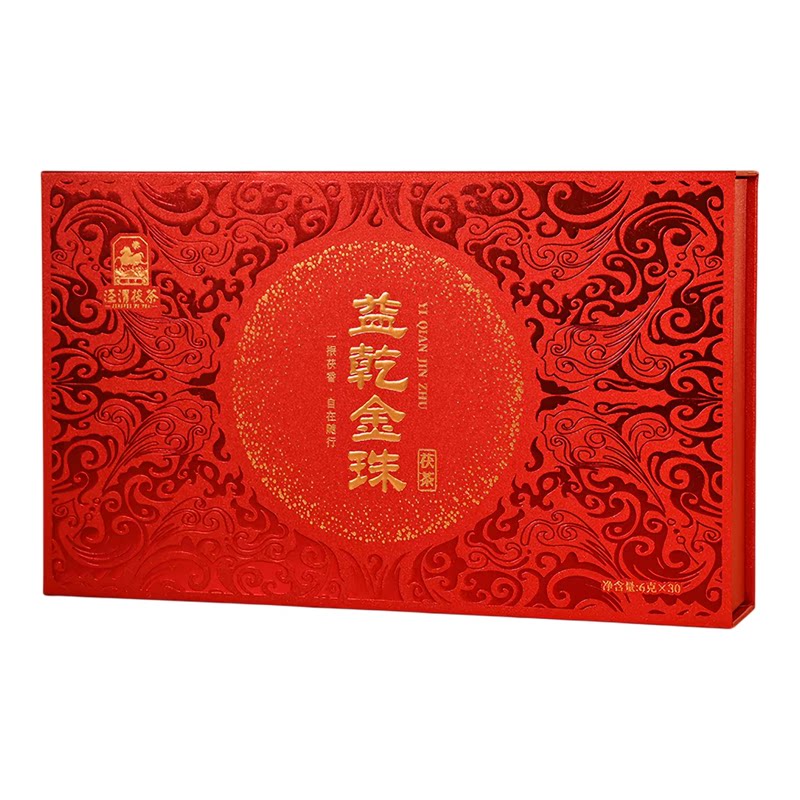 泾渭茯茶益乾金珠陕西官茶礼盒