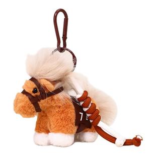 NewToys 可爱小马到成功紫色毛绒公仔书包包挂件玩偶车钥匙扣礼物