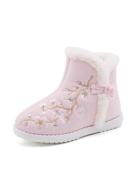 民族儿童古代绣花鞋古装汉服鞋子