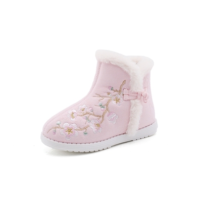 民族儿童古代绣花鞋古装汉服鞋子