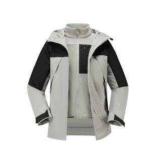 迪卡侬儿童SH500三合一冲锋衣秋冬保暖抓绒男童女童防风外套KIDS