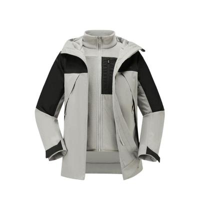 迪卡侬儿童SH500三合一冲锋衣秋冬保暖抓绒男童女童防风外套KIDS