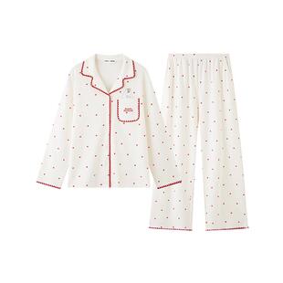 三福新年系列【姆明联名】春季本命年红色睡衣女情侣家居服515093