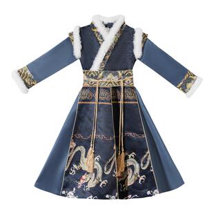 男童2026新款冬季汉服儿童国风唐装男宝拜年服新中式冬装古风古装