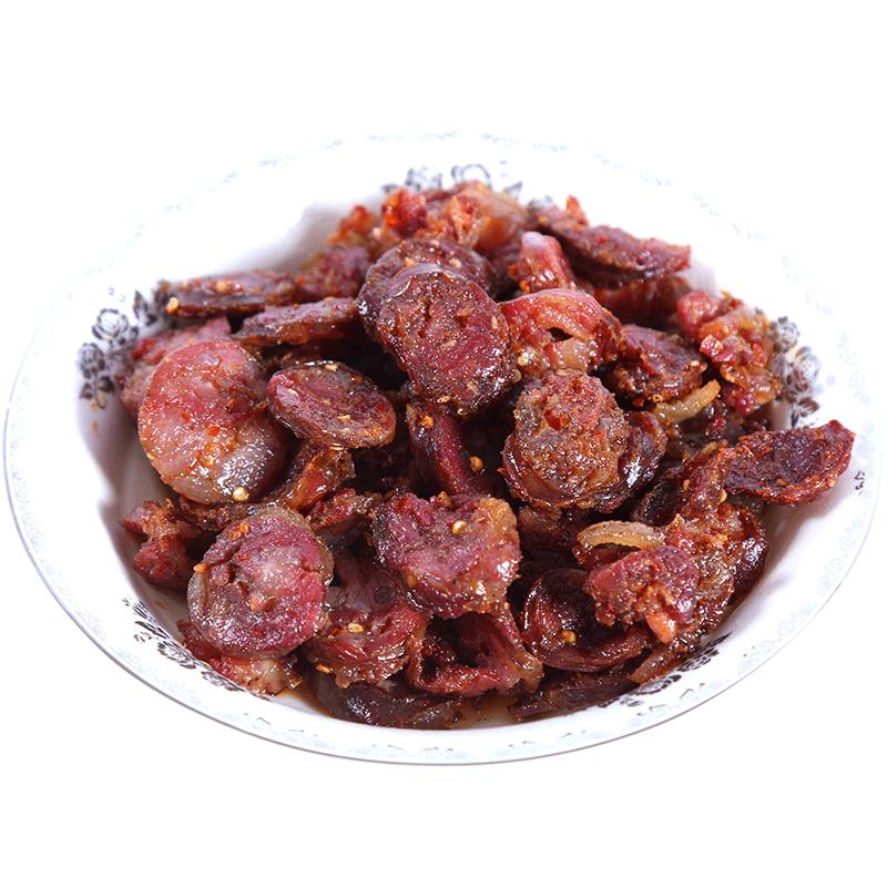 云南特产麻辣香肠腊肠农家正宗四川辣肠腊肉烤肠纯肉磨黑风干腊肠