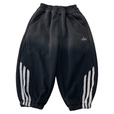 男童秋冬款宽松一体加绒加厚卫裤