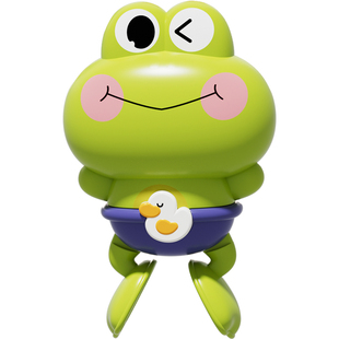 儿童洗澡玩具漂浮会游泳上链发条青蛙宝宝水上戏水神器玩水男女孩