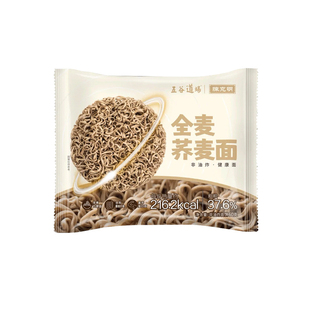 五谷道场非油炸面条全麦荞麦面免煮方便面面饼0脂肪粗粮代餐泡面