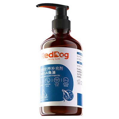 红狗天然鳀鱼油omega3猫狗宠物用