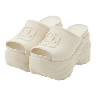 SNIDEL春夏款百搭纯色厚底高跟凉鞋松糕鞋拖鞋SWGS251631