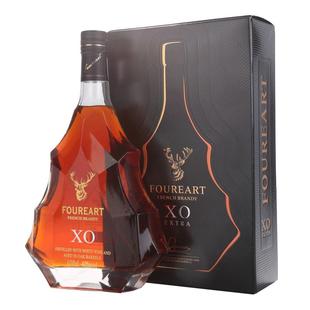 法国进口白兰地酒XO1000ml 洋酒正品礼盒装 葡萄烈酒2斤 送礼宴请