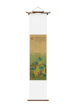 【源头工厂】茶室新中式创意卷轴